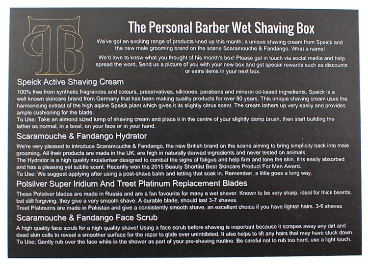 The Personal Barber box