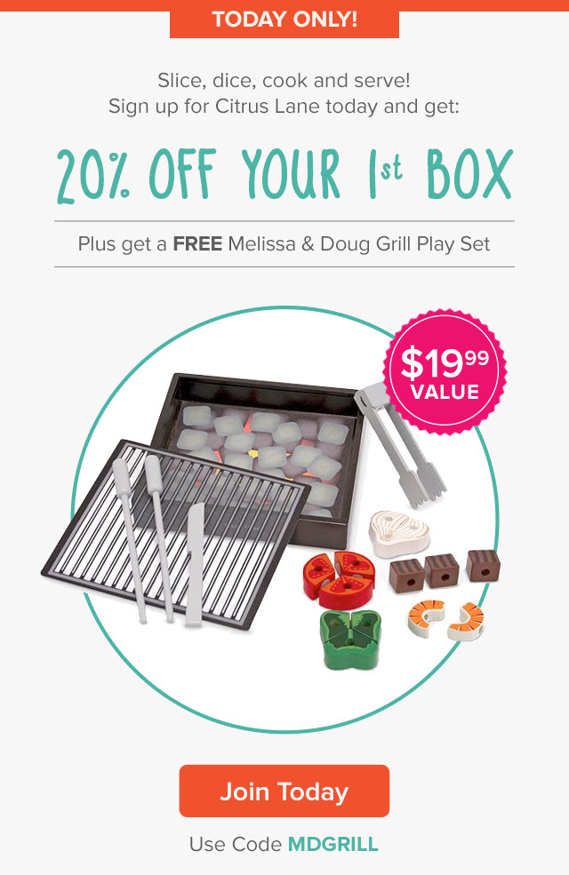 Citrus Lane free grill set