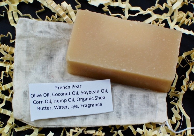 French pear soap