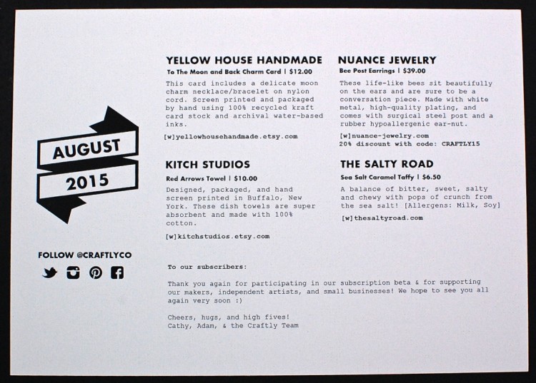 August 2015 Craftly