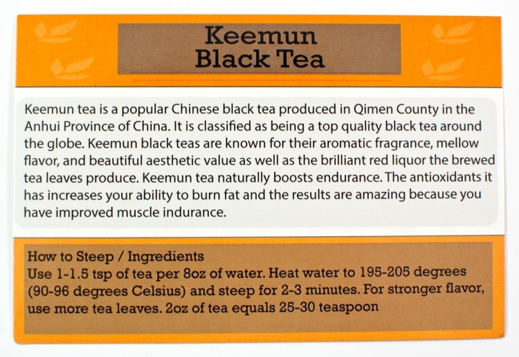 Keemun black tea
