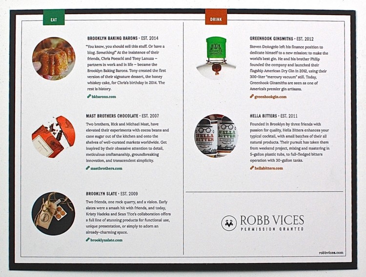 August 2015 Robb Vices