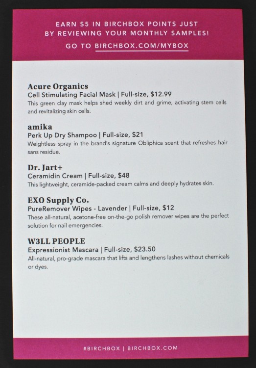 Birchbox October 2015