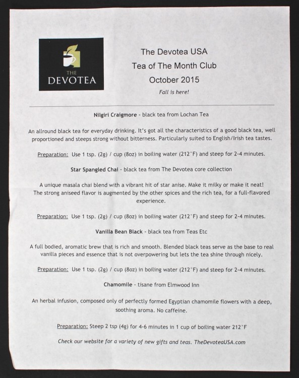 October 2015 Devotea