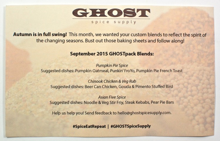 GHOSTpack September