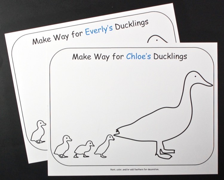 duck coloring sheets