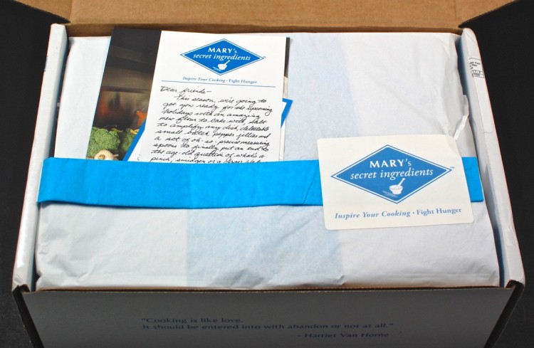 Mary's Secret Ingredients box