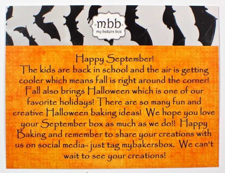 September My Bakers Box