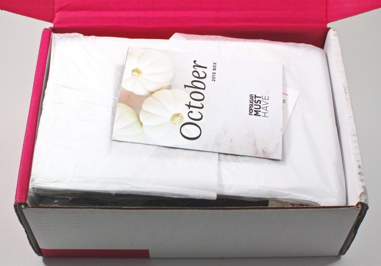 October Popsugar Must Have box