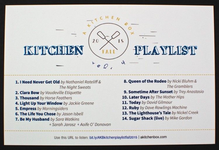A Kitchen Box playlist