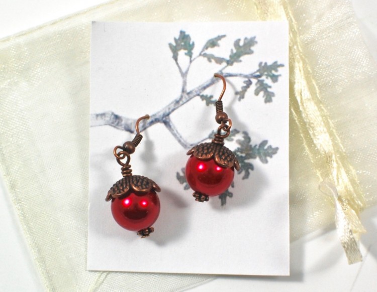 acorn earrings