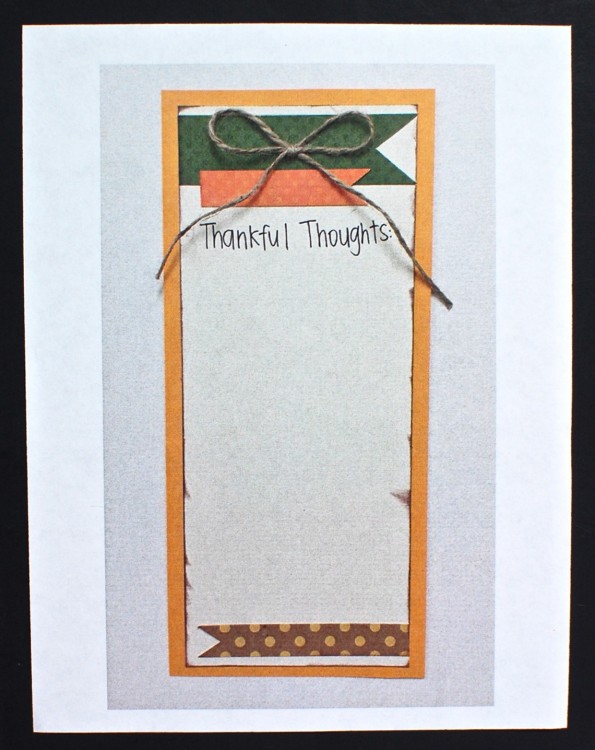 thankful thoughts craft
