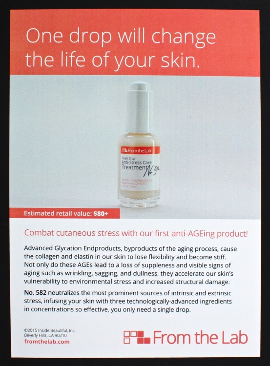 From the Lab Anti-Stress treatment