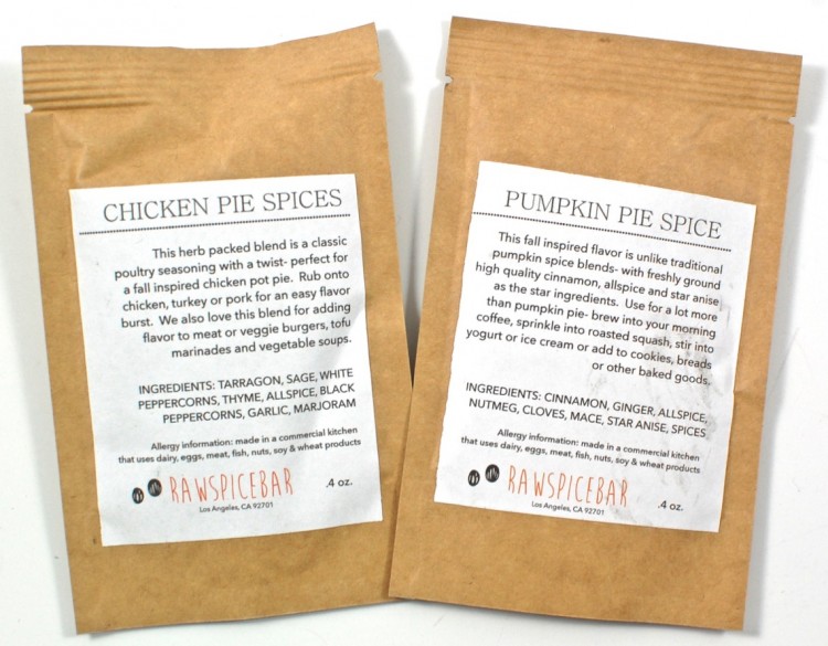 Raw Spice Bar spices