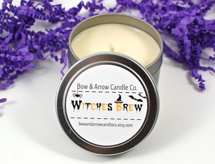 Witches' brew candle