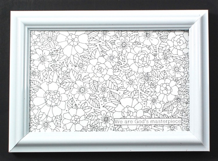 framed coloring page