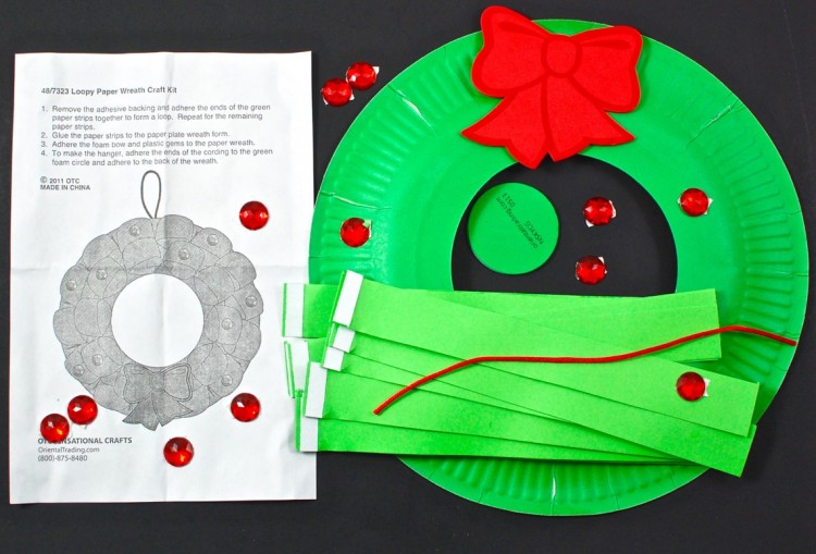 loopy christmas wreath