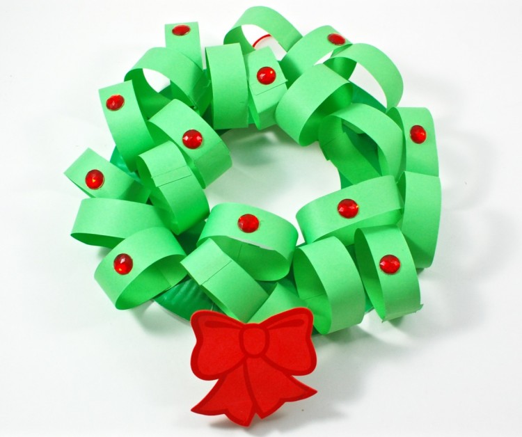 paper wreath craft