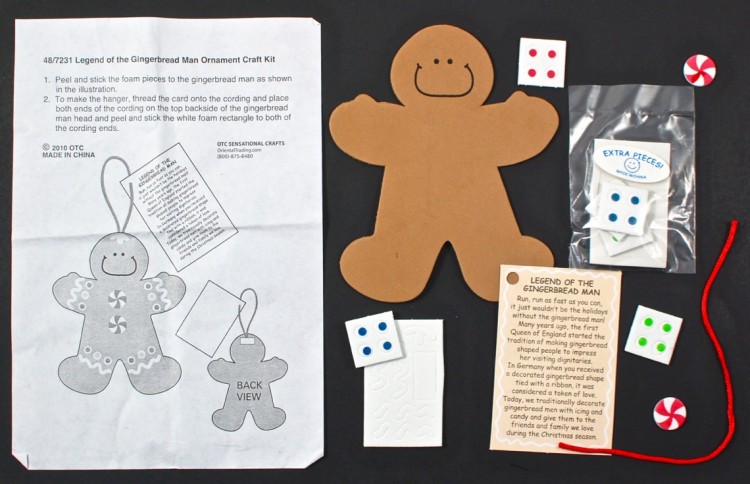 gingerbread man ornament