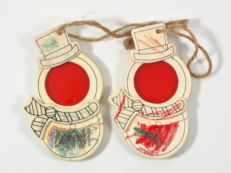 snowman frame ornaments