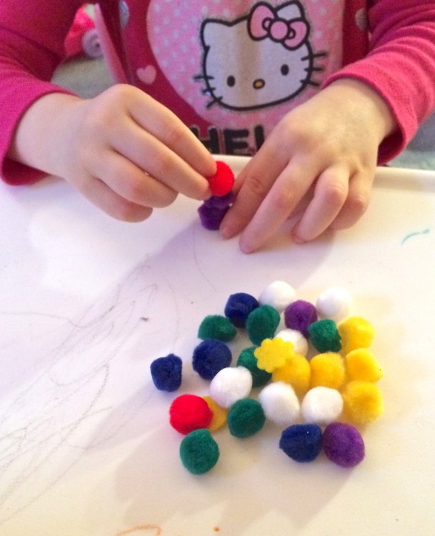 pom-pom snowman