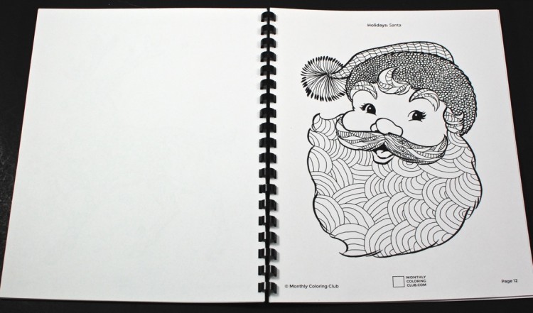 santa coloring page