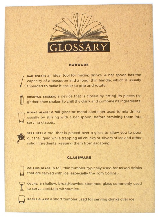 Shaker & Spoon glossary