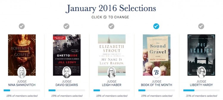 January 2016 Book of the Month