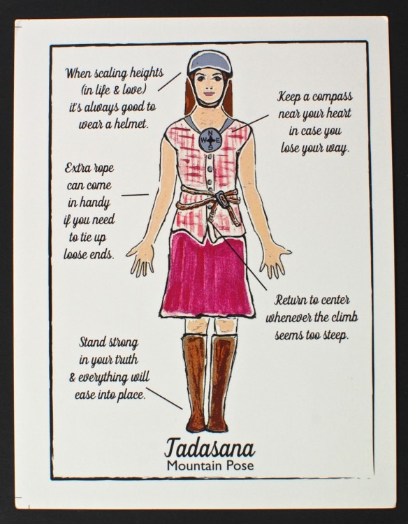 yoga pose card
