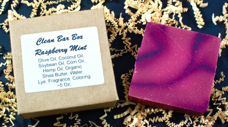 raspberry mint soap