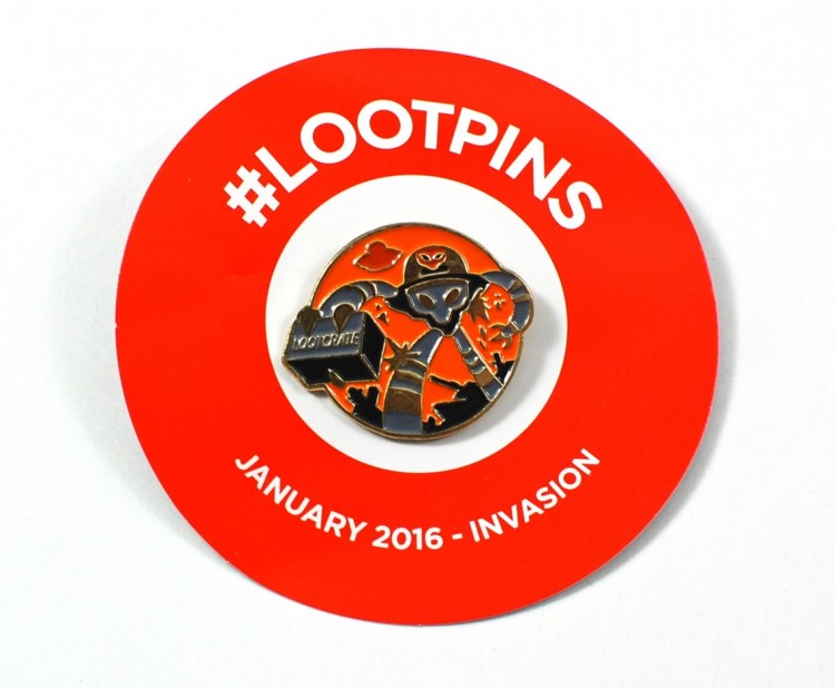 January Loot Crate pin