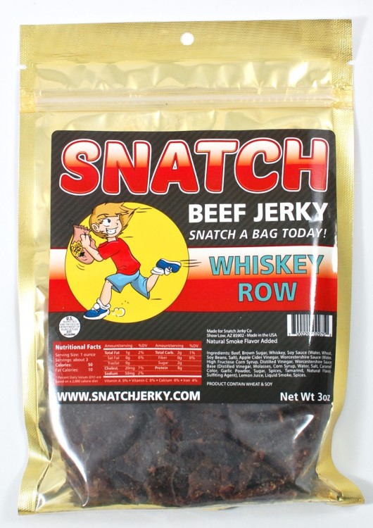 SNATCH beef jerky whiskey row