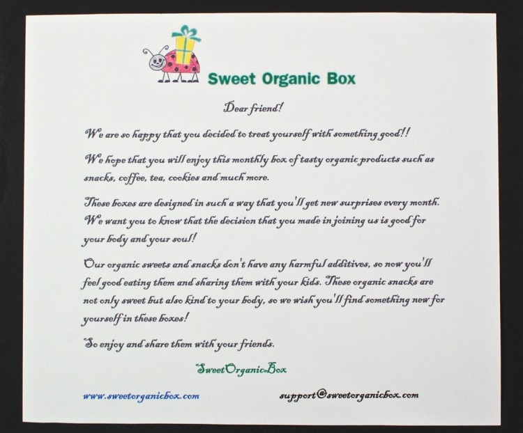 Sweet Organics Box
