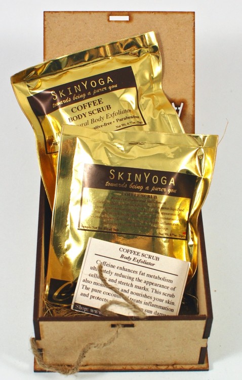 skin yoga coffee scrub