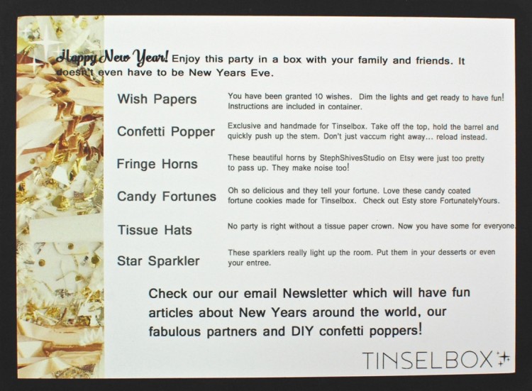 Tinsel Box New Year's 