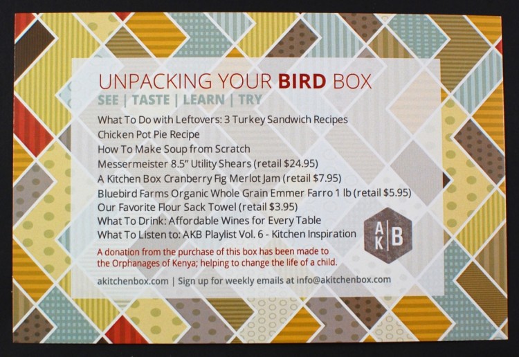 A Kitchen Box bird box
