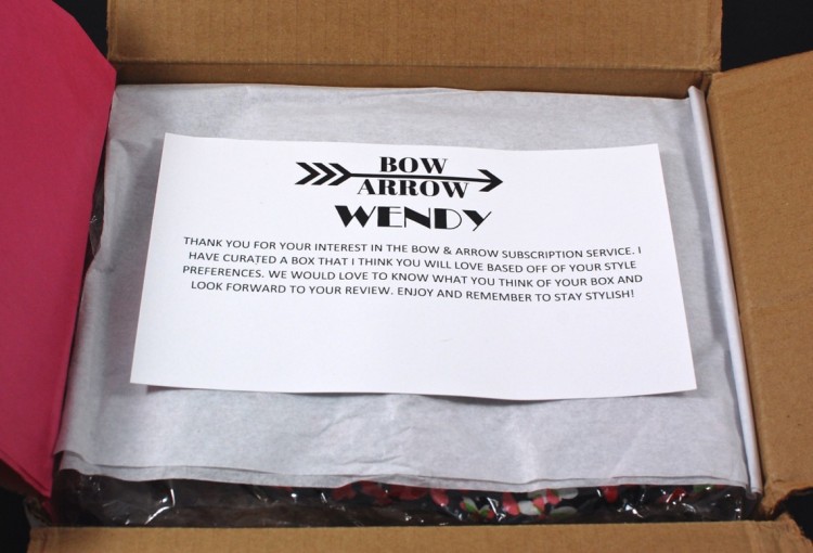 Bow & Arrow box