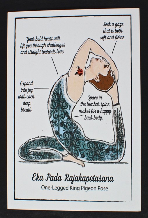 Yoga pose card