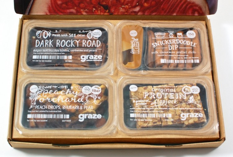 Graze box snacks