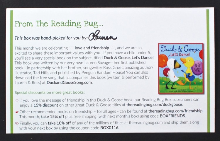 Reading Bug Box February 2016