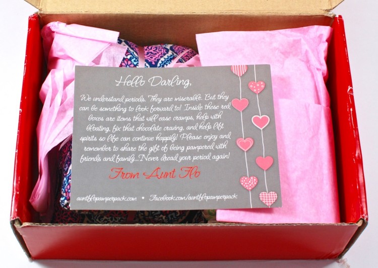 From Aunt Flo pamper pack