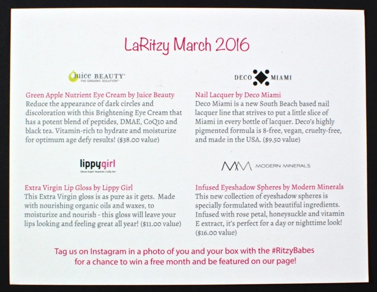 La Ritzy March 2016 review