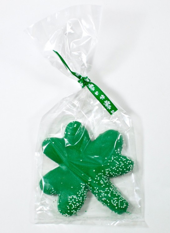 Shamrock dog cookie
