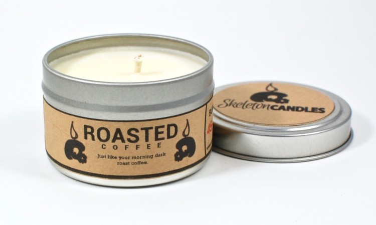 Skeleton Candles roasted coffee