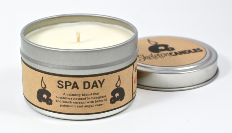 Skeleton Candles Spa Day