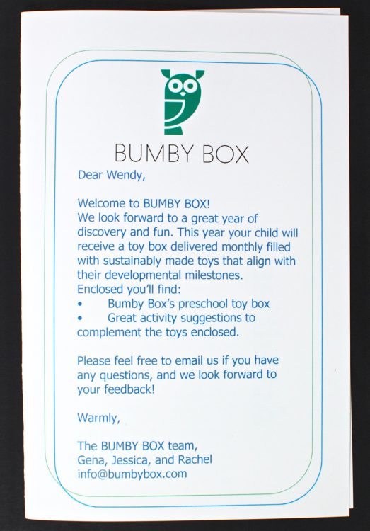 April 2016 Bumby Box