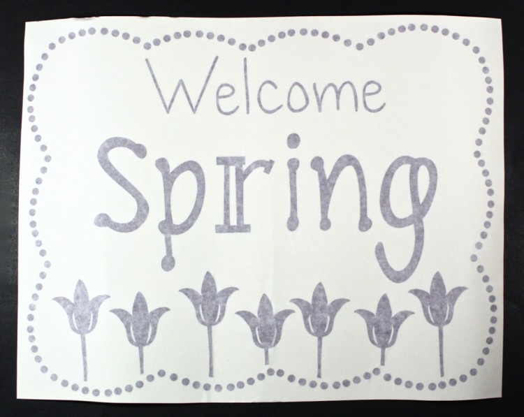 Welcome Spring decal