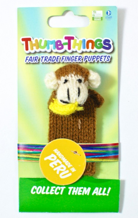 monkey finger puppet