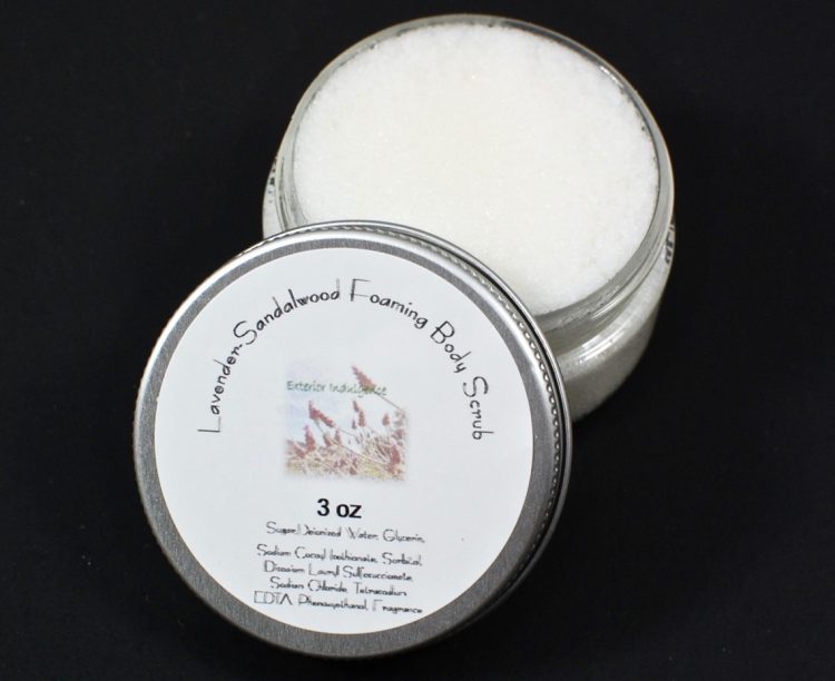 lavender body scrub