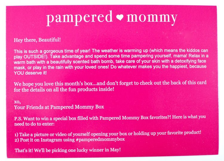 Pampered Mommy review